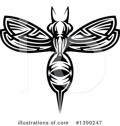 Wasp Clipart #1390247 by Vector Tradition SM
