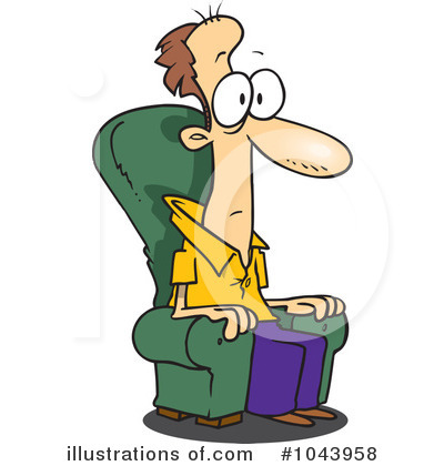 Watching Tv Clipart #1043958 by toonaday