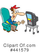 Watching Tv Clipart #441579 by toonaday
