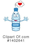 Water Bottle Mascot Clipart #1402641 by Hit Toon