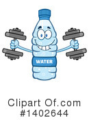 Water Bottle Mascot Clipart #1402644 by Hit Toon