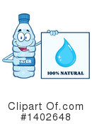 Water Bottle Mascot Clipart #1402648 by Hit Toon