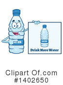 Water Bottle Mascot Clipart #1402650 by Hit Toon