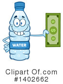 Water Bottle Mascot Clipart #1402662 by Hit Toon