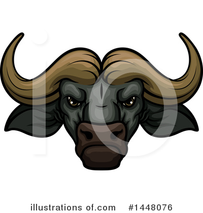 Water Buffalo Clipart #1448076 by Vector Tradition SM
