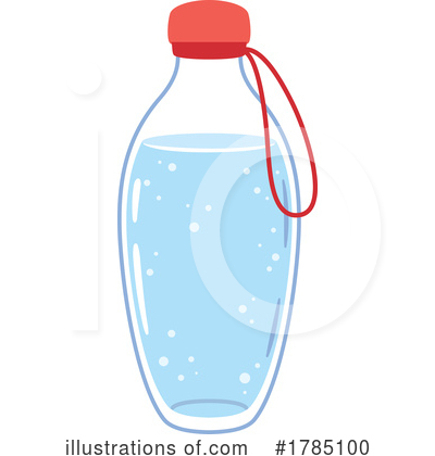 Water Bottle Clipart #1785100 by Vector Tradition SM