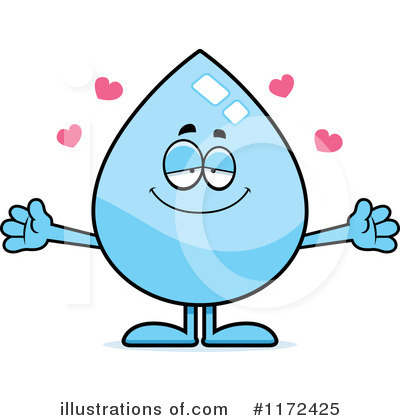 Royalty-Free (RF) Water Drop Clipart Illustration by Cory Thoman - Stock Sample #1172425