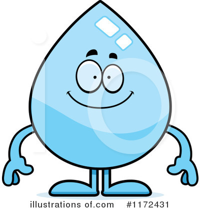 Royalty-Free (RF) Water Drop Clipart Illustration by Cory Thoman - Stock Sample #1172431