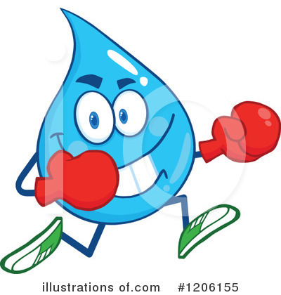 Royalty-Free (RF) Water Drop Clipart Illustration by Hit Toon - Stock Sample #1206155