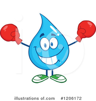 Royalty-Free (RF) Water Drop Clipart Illustration by Hit Toon - Stock Sample #1206172