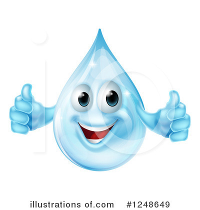 Royalty-Free (RF) Water Drop Clipart Illustration by AtStockIllustration - Stock Sample #1248649