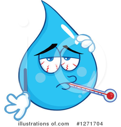 Royalty-Free (RF) Water Drop Clipart Illustration by Hit Toon - Stock Sample #1271704