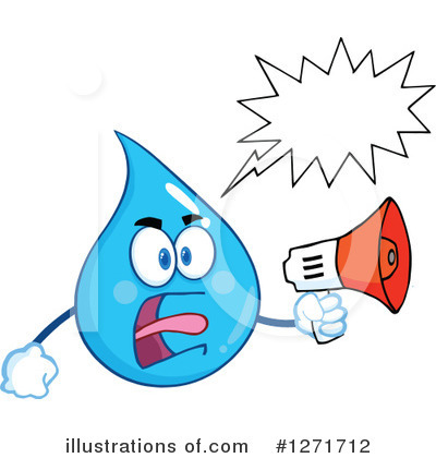 Royalty-Free (RF) Water Drop Clipart Illustration by Hit Toon - Stock Sample #1271712