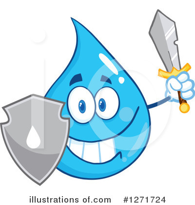 Waterdrop Clipart #1271724 by Hit Toon