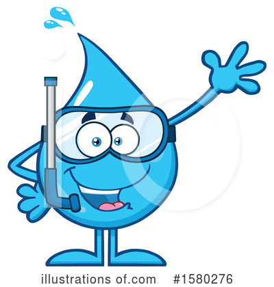 Royalty-Free (RF) Water Drop Clipart Illustration by Hit Toon - Stock Sample #1580276