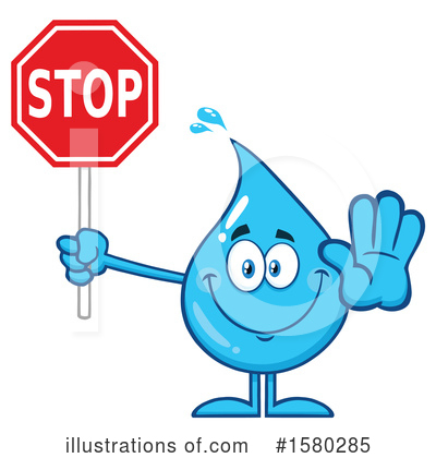 Waterdrop Clipart #1580285 by Hit Toon