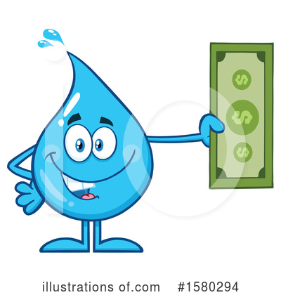 Waterdrop Clipart #1580294 by Hit Toon