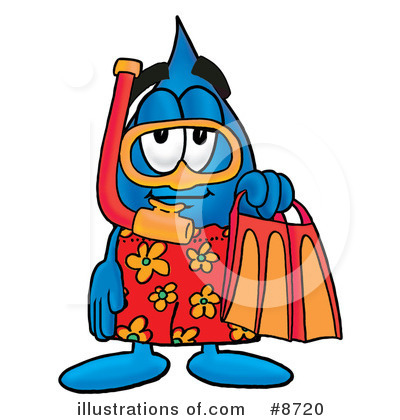 Royalty-Free (RF) Water Drop Clipart Illustration by Mascot Junction - Stock Sample #8720