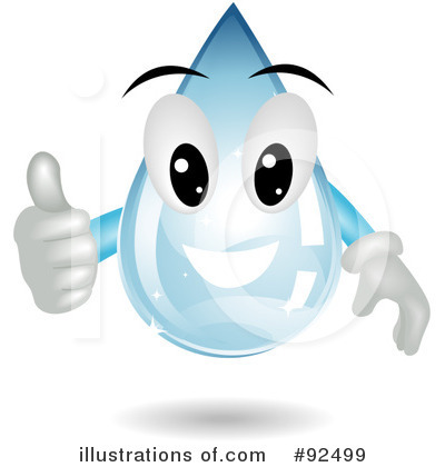 Royalty-Free (RF) Water Drop Clipart Illustration by BNP Design Studio - Stock Sample #92499