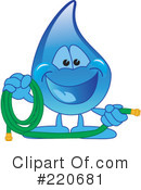 Water Droplet Character Clipart #220681 by Mascot Junction