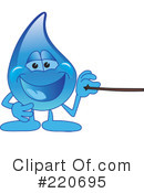 Water Droplet Character Clipart #220695 by Mascot Junction