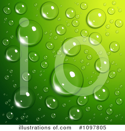 Royalty-Free (RF) Water Drops Clipart Illustration by Oligo - Stock Sample #1097805