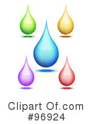 Water Drops Clipart #96924 by MilsiArt