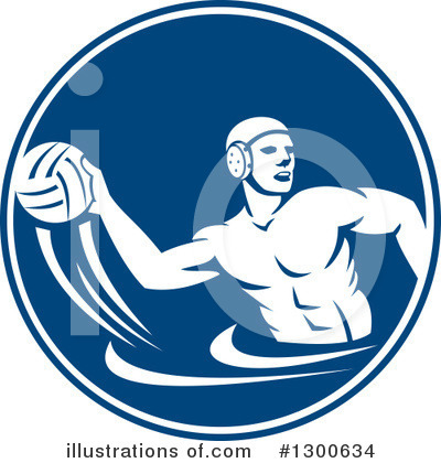 Royalty-Free (RF) Water Polo Clipart Illustration by patrimonio - Stock Sample #1300634