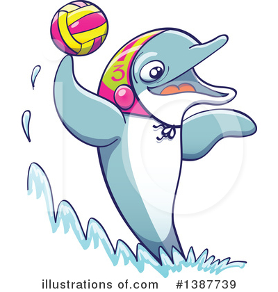 Dolphins Clipart #1387739 by Zooco