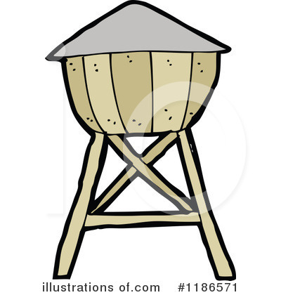 Royalty-Free (RF) Water Tower Clipart Illustration by lineartestpilot - Stock Sample #1186571