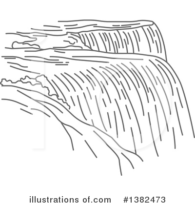 Royalty-Free (RF) Waterfall Clipart Illustration by Vector Tradition SM - Stock Sample #1382473