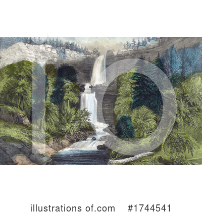 Royalty-Free (RF) Waterfall Clipart Illustration by JVPD - Stock Sample #1744541