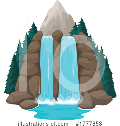 Royalty-Free (RF) Waterfall Clipart Illustration by Vector Tradition SM - Stock Sample #1777853