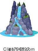 Waterfall Clipart #1794897 by Vector Tradition SM