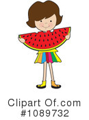 Watermelon Clipart #1089732 by Maria Bell