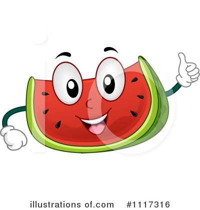 Royalty-Free (RF) Watermelon Clipart Illustration by BNP Design Studio - Stock Sample #1117316