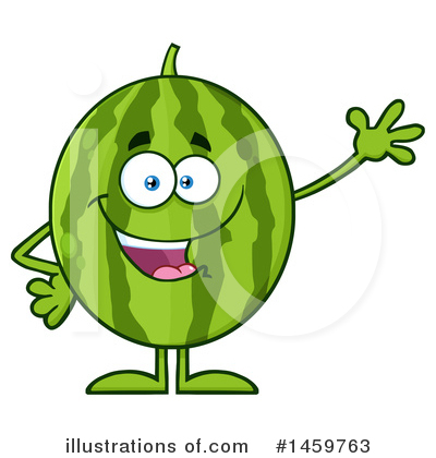 Royalty-Free (RF) Watermelon Clipart Illustration by Hit Toon - Stock Sample #1459763
