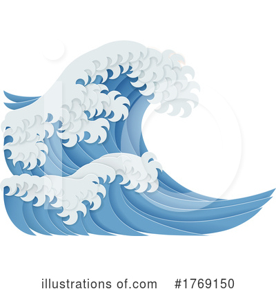 Waves Clipart #1769150 by AtStockIllustration