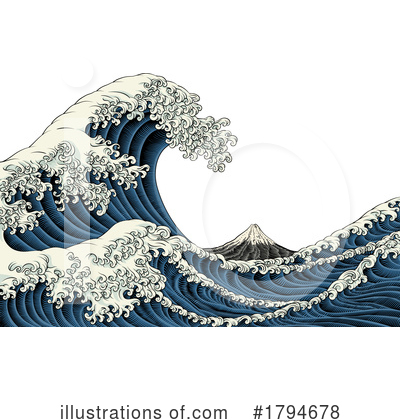 Waves Clipart #1794678 by AtStockIllustration