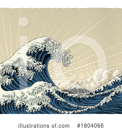 Waves Clipart #1804066 by AtStockIllustration