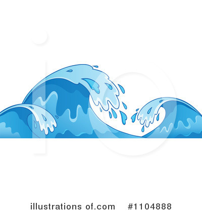 Royalty-Free (RF) Waves Clipart Illustration by visekart - Stock Sample #1104888