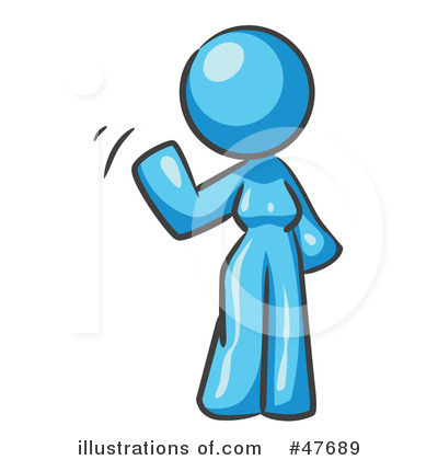 Royalty-Free (RF) Waving Clipart Illustration by Leo Blanchette - Stock Sample #47689