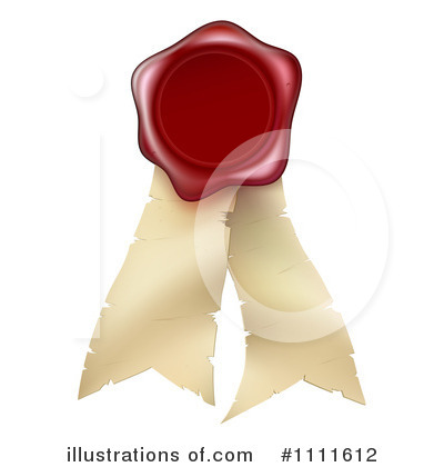 Royalty-Free (RF) Wax Seal Clipart Illustration by AtStockIllustration - Stock Sample #1111612