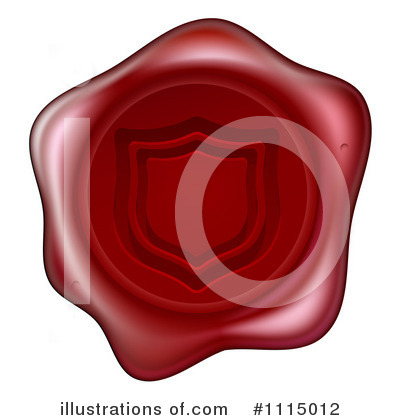 Royalty-Free (RF) Wax Seal Clipart Illustration by AtStockIllustration - Stock Sample #1115012