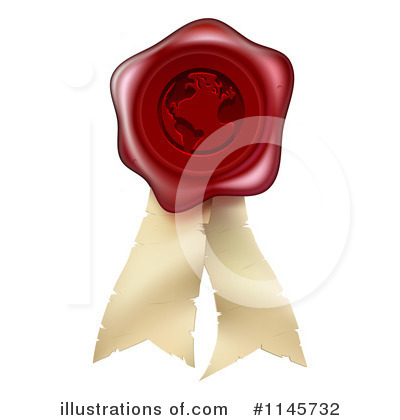 Royalty-Free (RF) Wax Seal Clipart Illustration by AtStockIllustration - Stock Sample #1145732