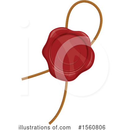 Royalty-Free (RF) Wax Seal Clipart Illustration by Vector Tradition SM - Stock Sample #1560806