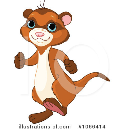 Royalty-Free (RF) Weasel Clipart Illustration by Pushkin - Stock Sample #1066414