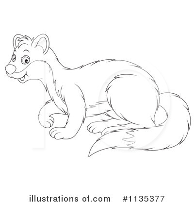 Royalty-Free (RF) Weasel Clipart Illustration by Alex Bannykh - Stock Sample #1135377