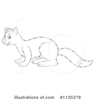 Royalty-Free (RF) Weasel Clipart Illustration by Alex Bannykh - Stock Sample #1135378