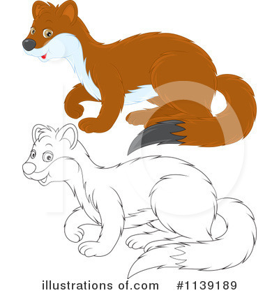Royalty-Free (RF) Weasel Clipart Illustration by Alex Bannykh - Stock Sample #1139189